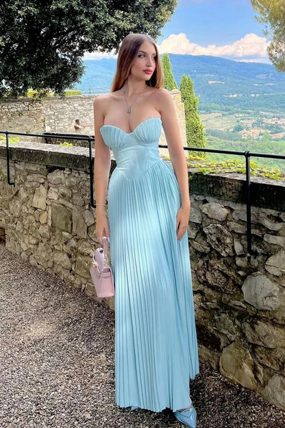 CLAIRE PLEATED MAXI DRESS