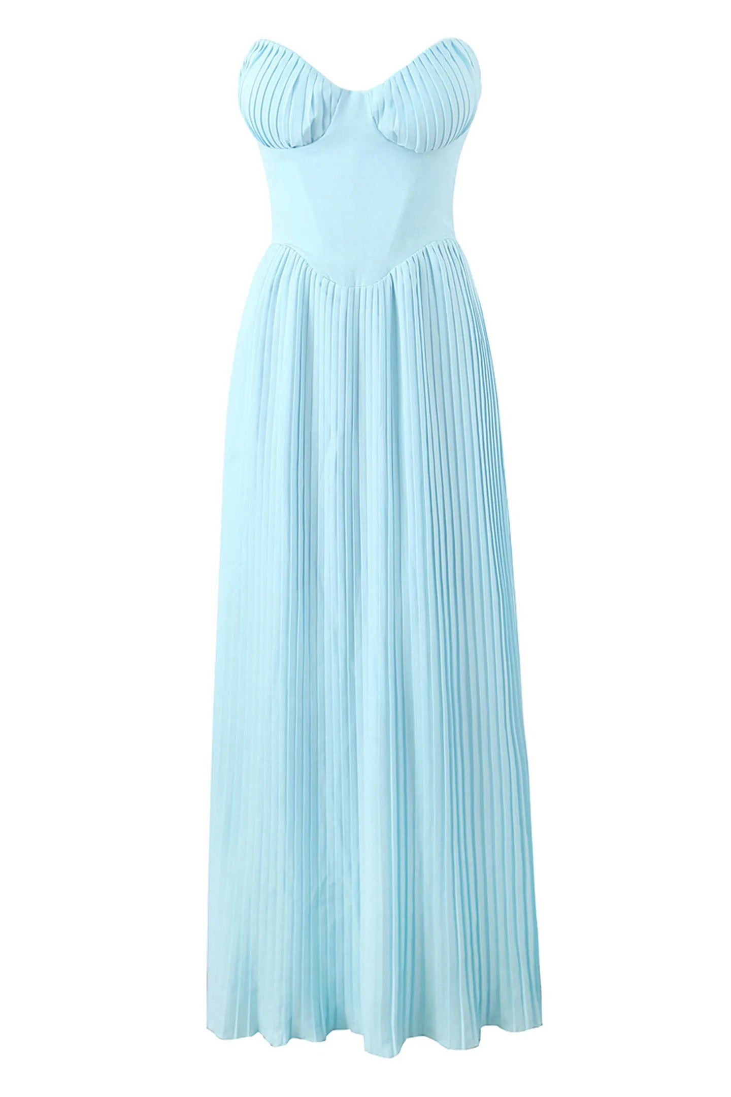 CLAIRE PLEATED MAXI DRESS