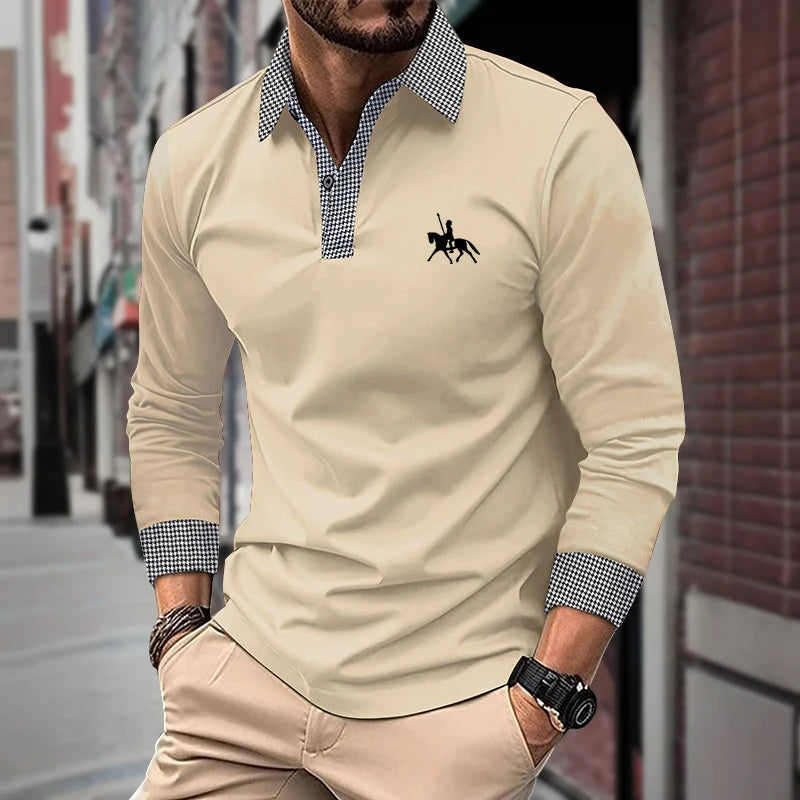 Classic Long Sleeve Polo Shirt