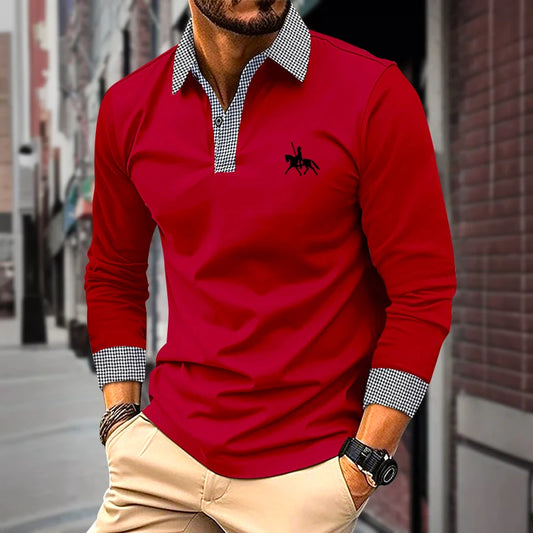 Classic Long Sleeve Polo Shirt