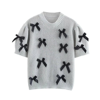 BELLE BOW KNITTED SWEATER