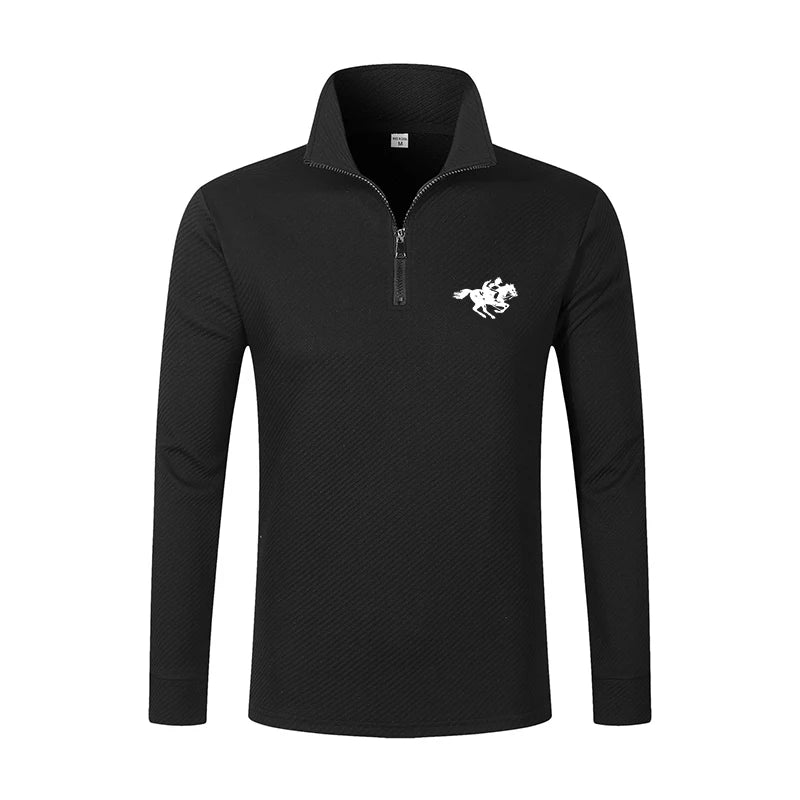 Spring Long Sleeve Polo Shirt