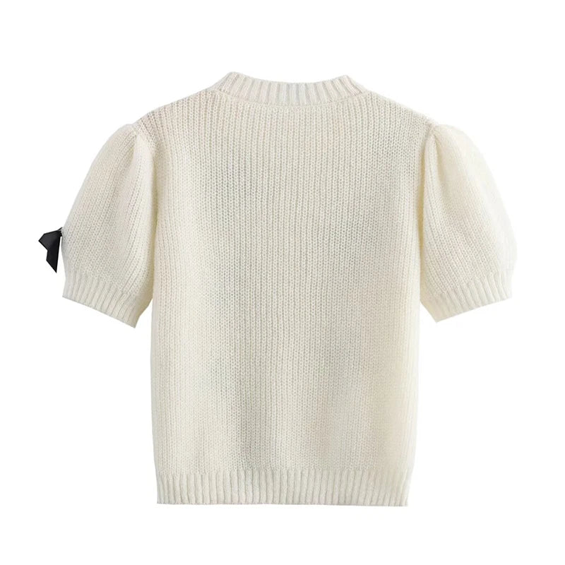 BELLE BOW KNITTED SWEATER