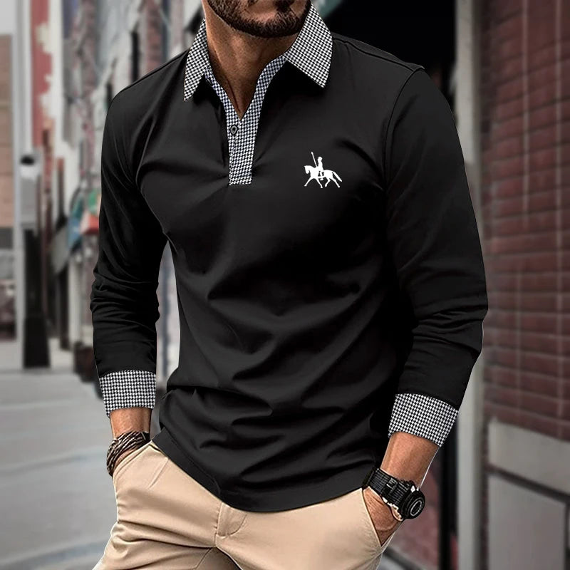 Classic Long Sleeve Polo Shirt