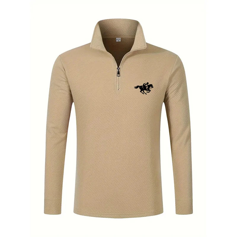 Spring Long Sleeve Polo Shirt