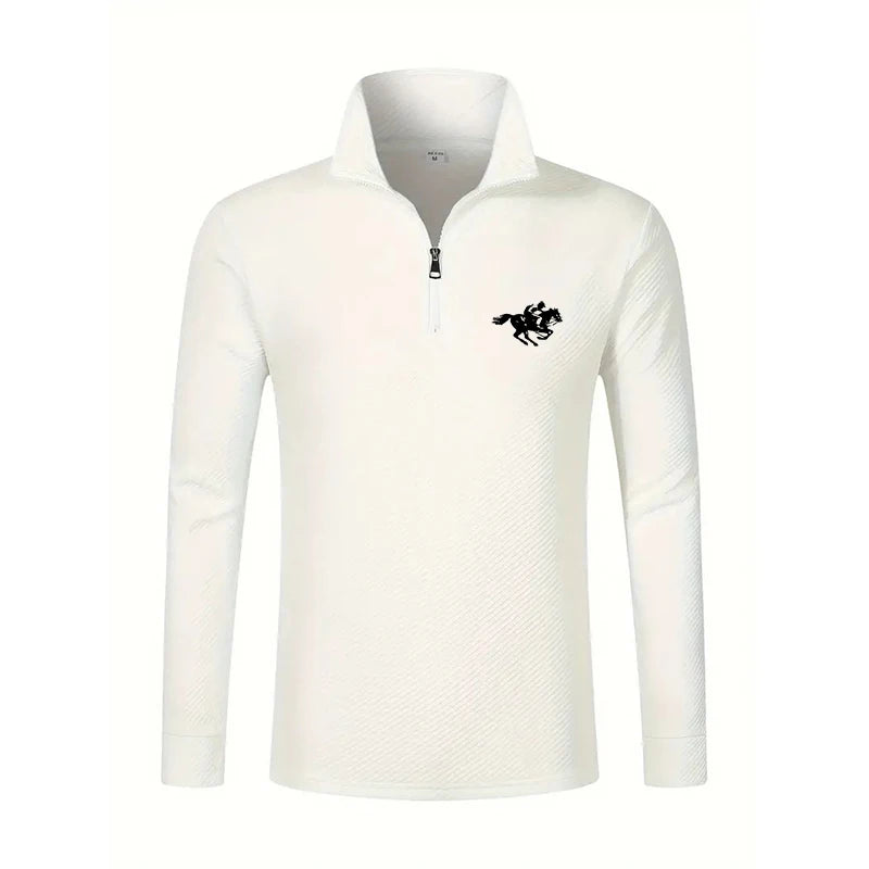 Spring Long Sleeve Polo Shirt