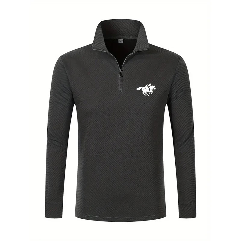 Spring Long Sleeve Polo Shirt